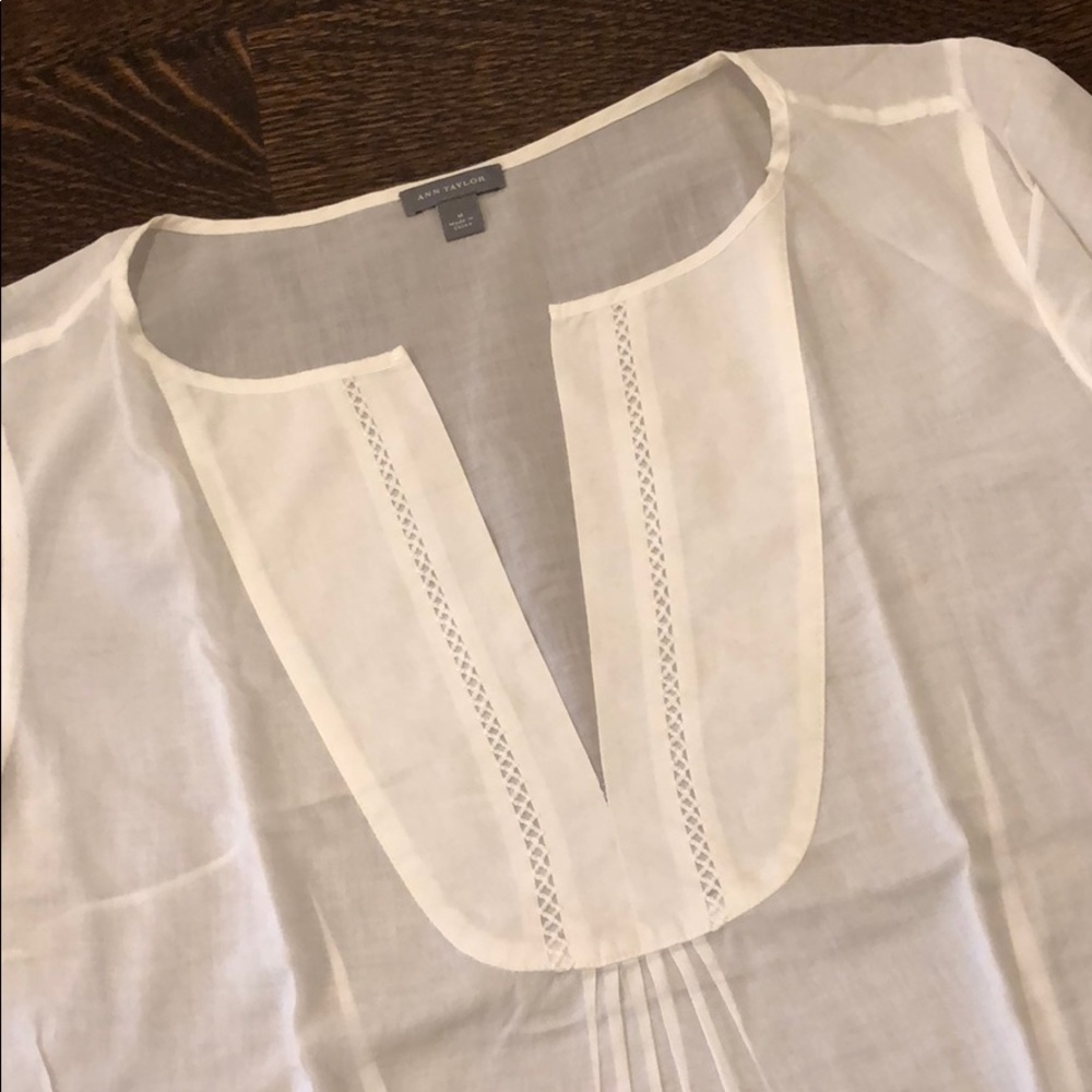 Ann Taylor White Blouse